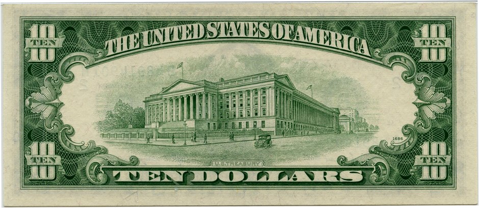 image for: FR. 2013B 1950C $10 FRN PMG Gem Unc 65 EPQ