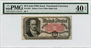 image for: FR. 1381 50c Fifth Issue PMG Choice Extremely Fine 40 EPQ