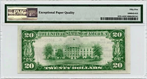 image for: FR. 1870A 1929 $20 FRBN Boston PMG About Unc 55 EPQ