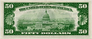 image for: FR. 1880B 1929 $50 FRBN New York PMG Choice Unc 64 EPQ (Good Embossing)