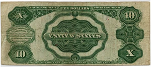 image for: FR. 299 1891 $10 Silver Cert PMG Very Fine 20