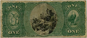 image for: FR. 380b Original 1st Charter Period $1 New York, New York PMG Fine 15