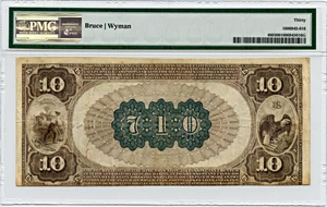 image for: FR. 480 1882 2nd Charter Period 1st Issue Brown Back $10 Minneapolis, Minnesota PMG Very Fine 30