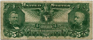 image for: FR. 268 1896 $5 Silver Cert PMG Fine 15
