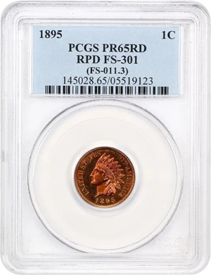 image for: 1895 1c PCGS Proof 65 RD (RPD, FS-301)