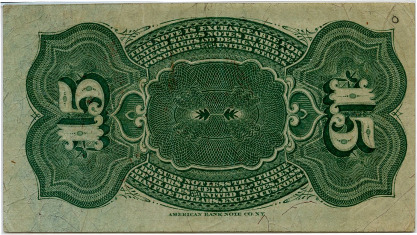 image for: FR. 1271 Bust of Columbia 15c Fourth Issue PMG Very Fine 35 (As Made Inclusion, Annotation)