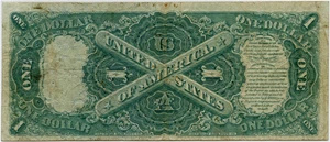 image for: FR. 26 1875 $1 Legal Tender PMG Very Fine 20 (Rust)