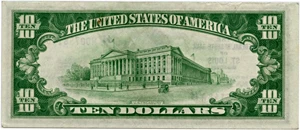 image for: FR. 1860H 1929 $10 FRBN St. Louis PMG About Unc 50