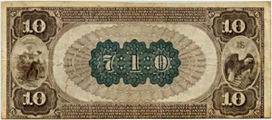 image for: FR. 480 1882 2nd Charter Period 1st Issue Brown Back $10 Minneapolis, Minnesota PMG Very Fine 30