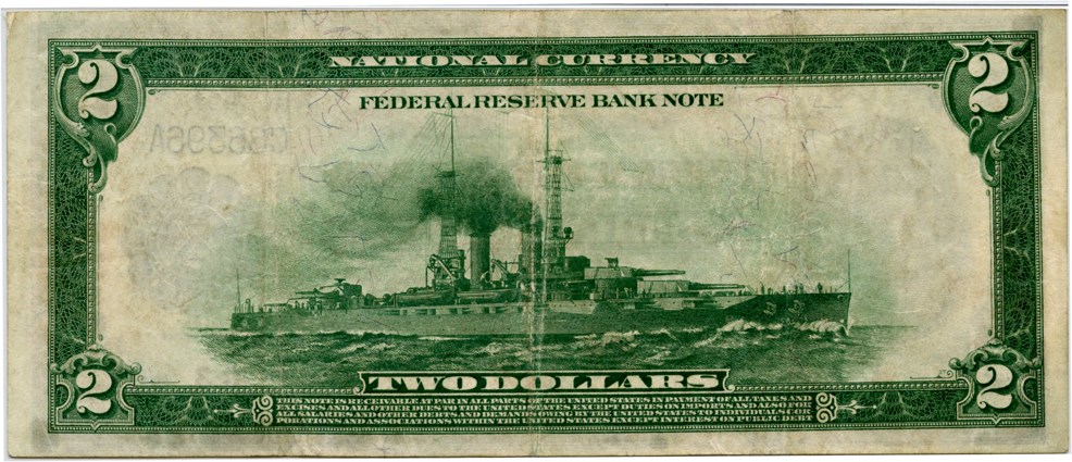 image for: FR. 753 1918 $2 FRBN Philadelphia PMG Very Fine 30 (Previously Mounted)