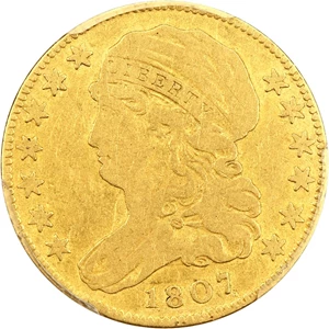 image for: 1807 $5 PCGS F12 (Bust Left)