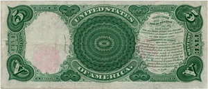 image for: FR. 88 1907 $5 Legal Tender PMG Very Fine 30