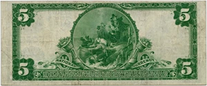 image for: FR. 606 1902 3rd Charter Period 3rd Issue Plain Back $5 Columbus, Ohio PMG Very Fine 30