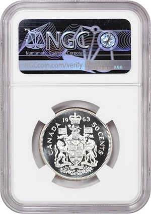 image for: Canada: 1963 50C NGC PL 68 UCAM
