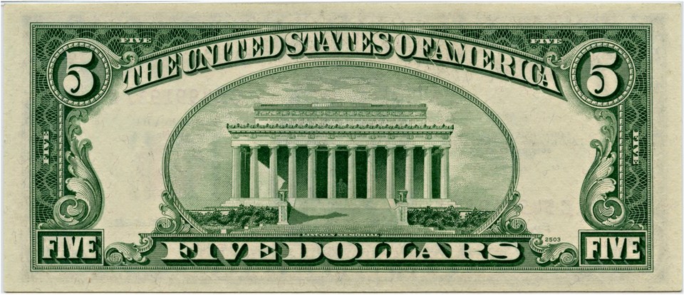 image for: FR. 1534 1953B $5 Legal Tender PMG Gem Unc 65 EPQ