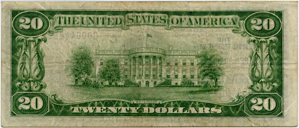 image for: FR. 1870C 1929 $20 FRBN Philadelphia PMG Very Fine 25