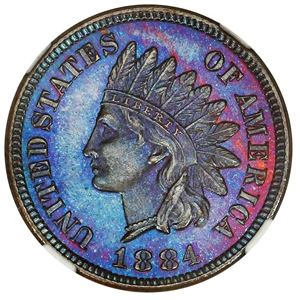 image for: 1884 1c NGC Proof 65 BN