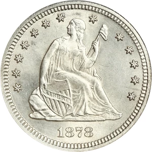 image for: 1878 25c NGC MS65