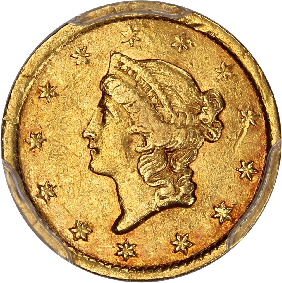 image for: 1850-C G$1 PCGS VF35