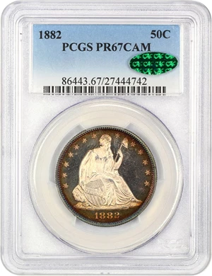 image for: 1882 50c PCGS/CAC Proof 67 CAM ex: Perfection Collection