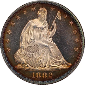 image for: 1882 50c PCGS/CAC Proof 67 CAM ex: Perfection Collection