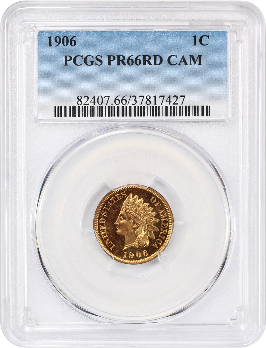 image for: 1906 1c PCGS Proof 66 RD CAM