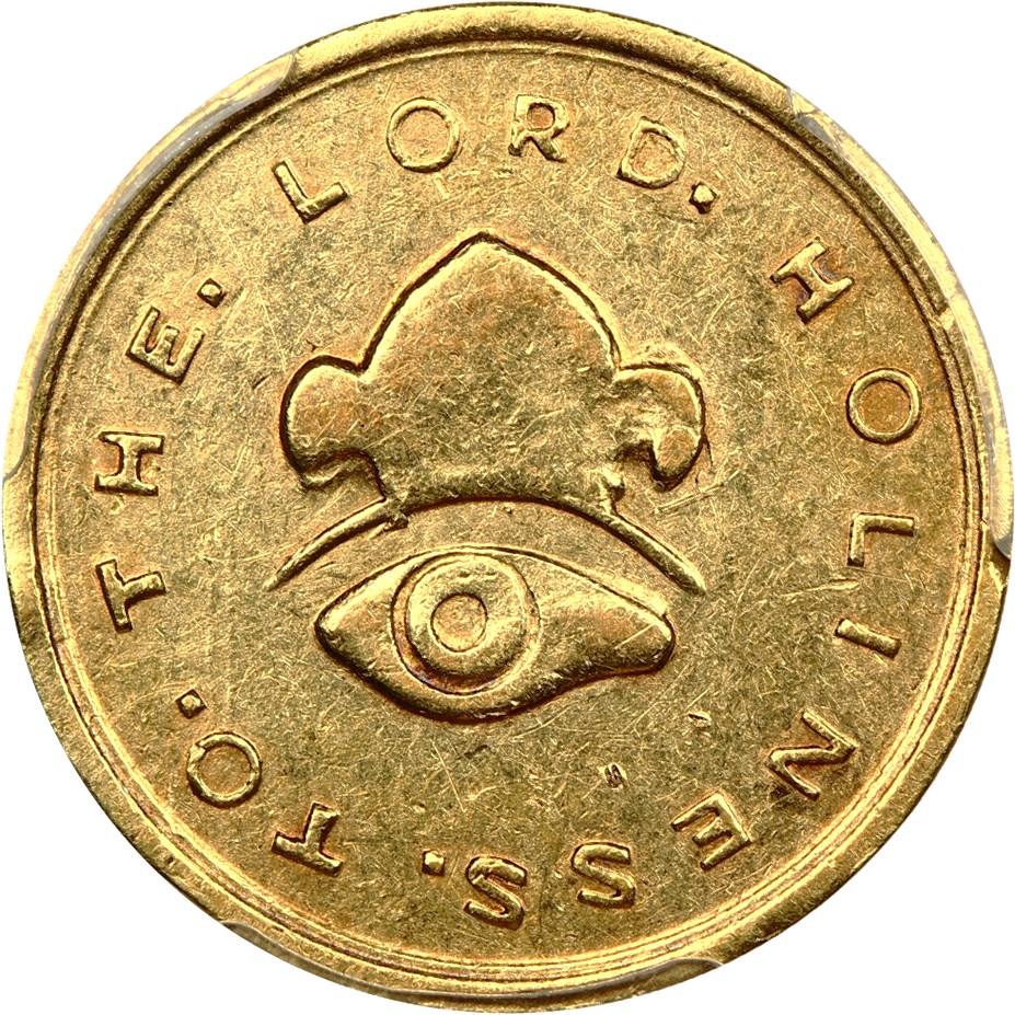 image for: 1849 Mormon $5 PCGS AU58 ex: D.L. Hansen Collection 