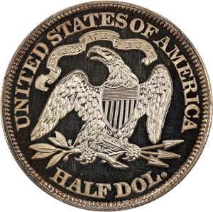 image for: 1866 50c PCGS/CAC Proof 66+ DCAM (Motto) ex: Perfection Collection