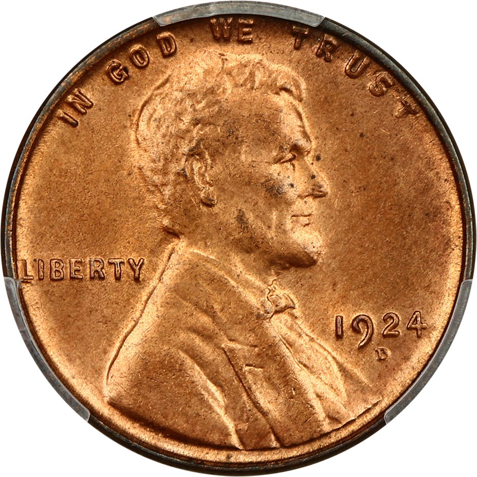 image for: 1924-D 1c PCGS MS64+ RD
