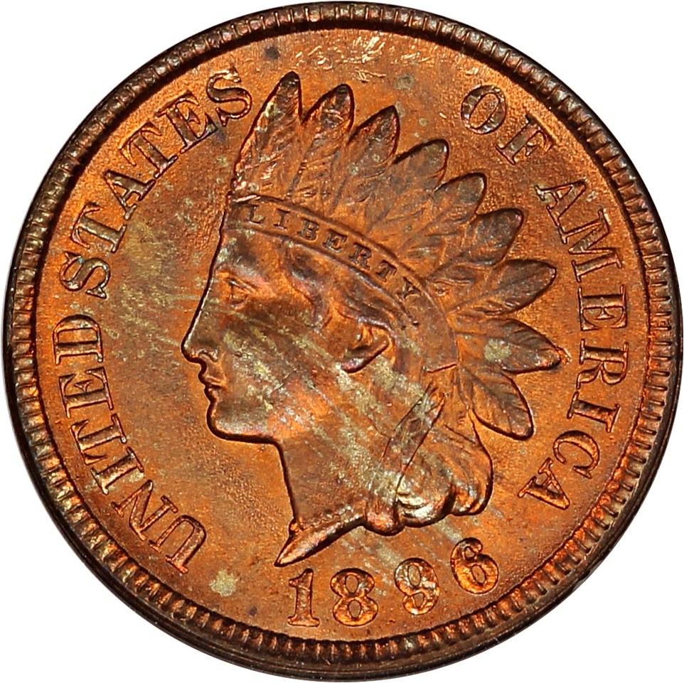 image for: 1896 1c NGC MS64 RD