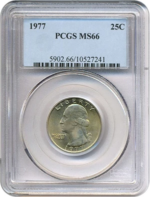 image for: 1977 25c PCGS MS66