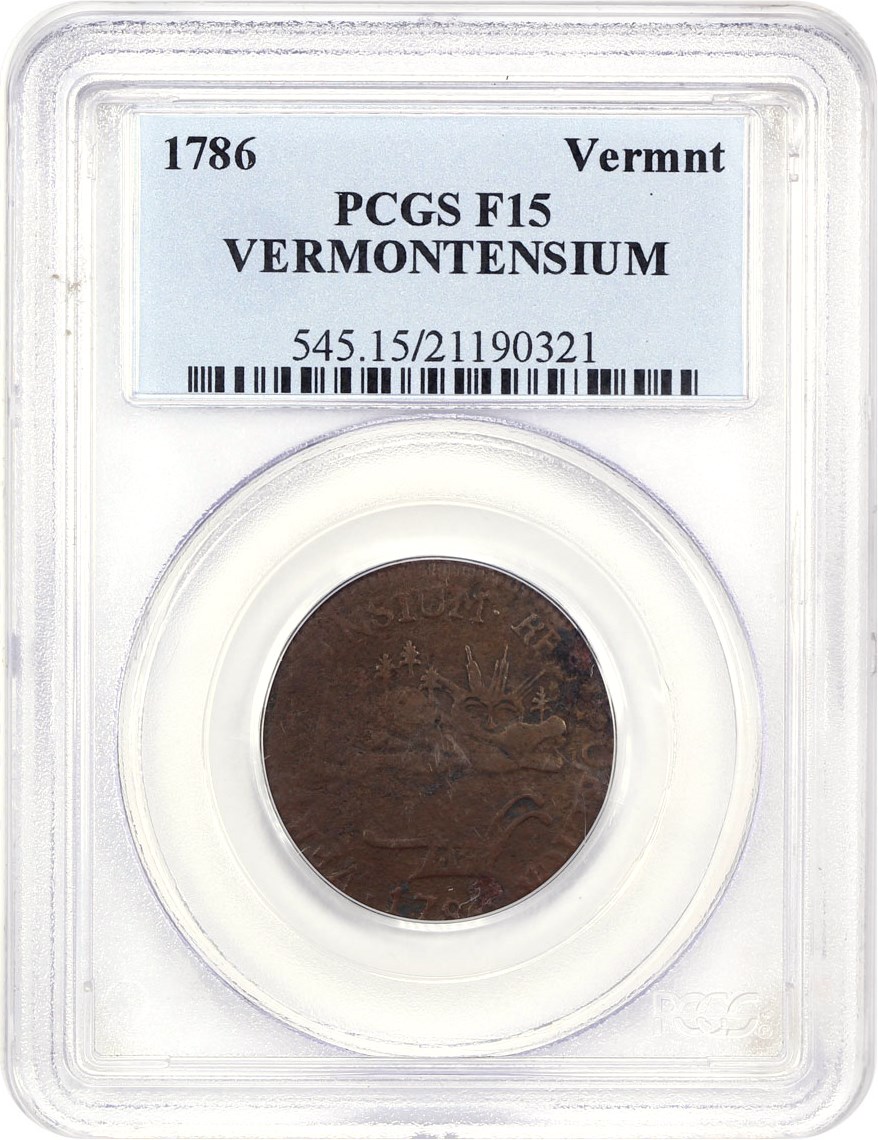 image for: 1786 Vermont PCGS F15 (VERMONTENSIUM)