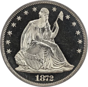 image for: 1872 50c PCGS/CAC Proof 66 CAM ex: Perfection Collection