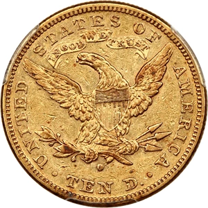 image for: 1882-O $10 PCGS AU50