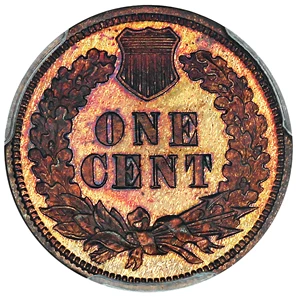 image for: Minor Variety: 1874 1c PCGS/CAC Proof 64 RB (RPD)