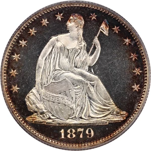 image for: 1879 50c PCGS/CAC Proof 67 CAM ex: Perfection Collection