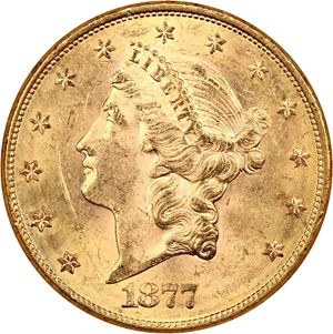 image for: 1877 $20 NGC MS61