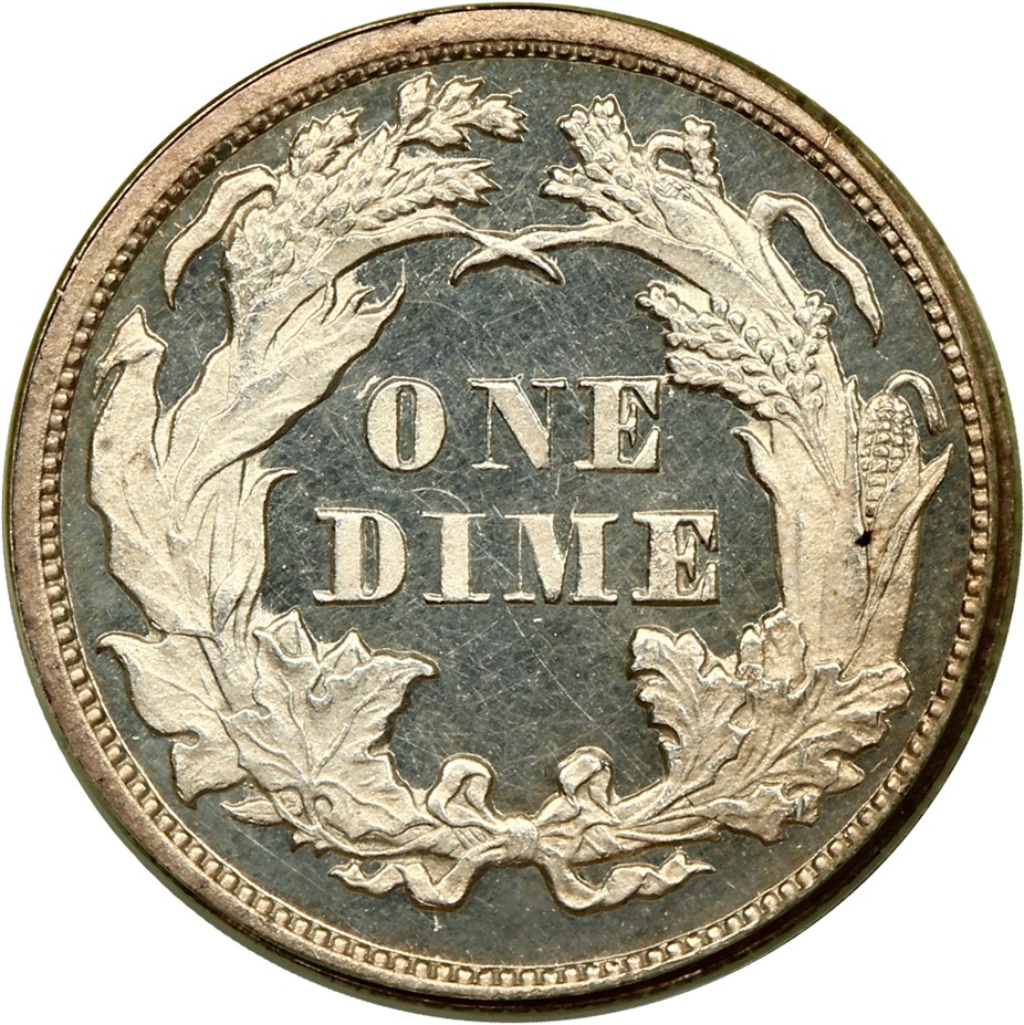 image for: 1875 10c PCGS Proof 64 CAM