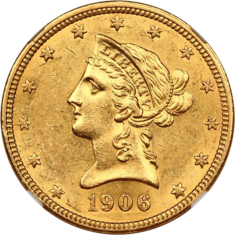 image for: 1906-O $10 NGC AU58