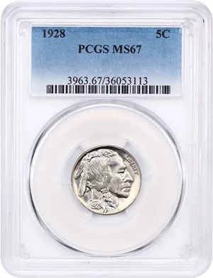 image for: 1928 5c PCGS MS67