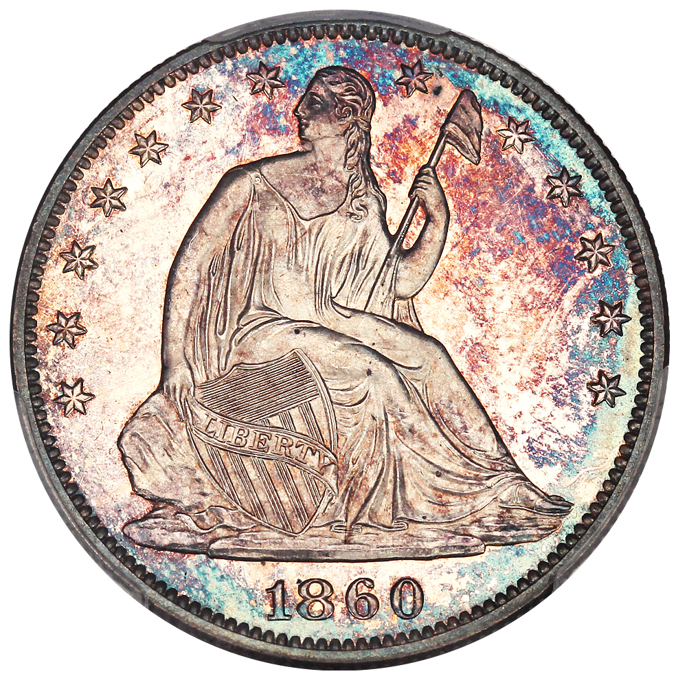 image for: 1860 50c PCGS/CAC Proof 66+ CAM ex: Perfection Collection