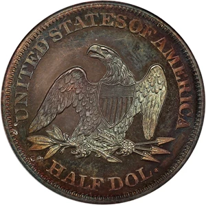 image for: 1863 50c PCGS/CAC Proof 66 CAM ex: Perfection Collection