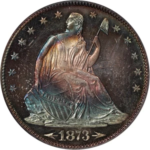 image for: 1873 50c PCGS/CAC Proof 66 (Arrows) ex: Perfection Collection