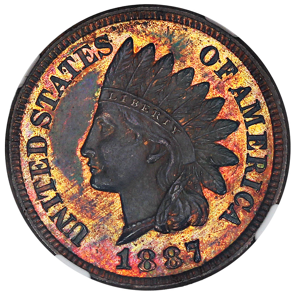 image for: 1887 1c NGC Proof 62 RB