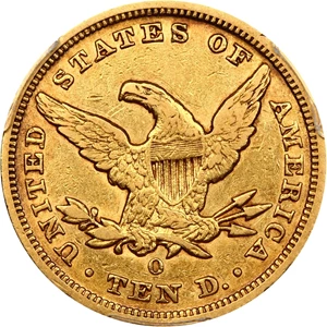 image for: 1854-O $10 PCGS XF40 (Large Date)