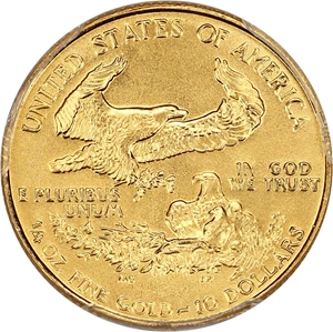 image for: 1991 Gold Eagle $10 PCGS MS69