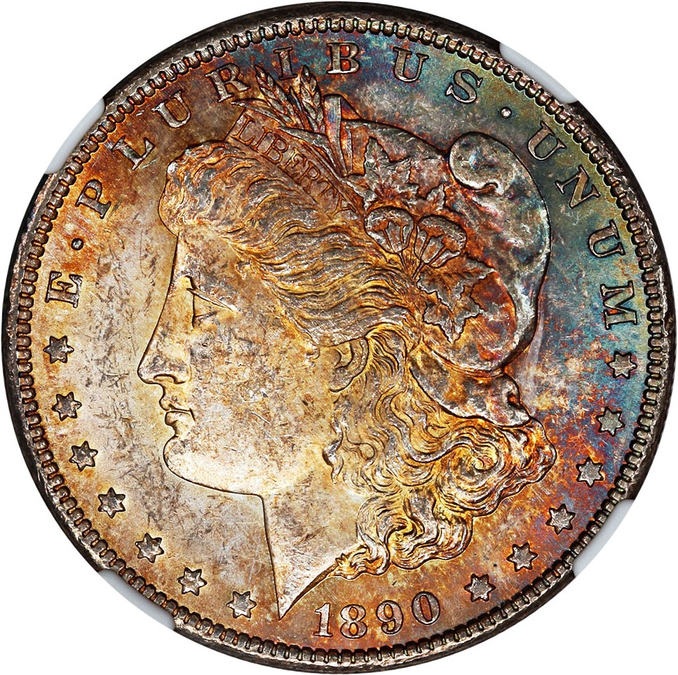 image for: 1890-CC $1 NGC MS62 (Tailbar, VAM-4)