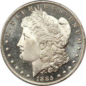 image for: 1885-O $1 PCGS MS66 DMPL