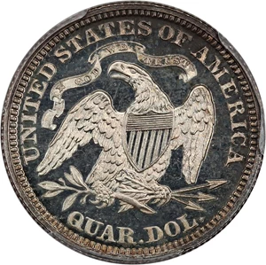 image for: 1868 25c PCGS/CAC Proof 64 CAM