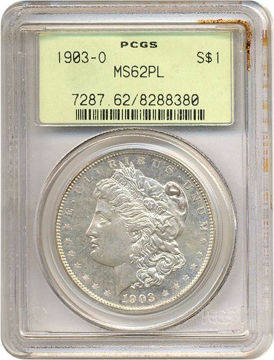 image for: 1903-O $1  PCGS MS62 PL